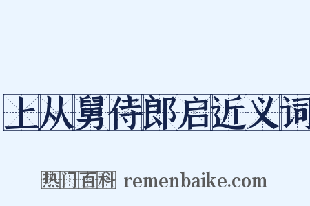 上从舅侍郎启近义词是什么意思的图片